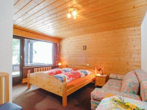 Vuode tai vuoteita majoituspaikassa Ferienwohnung mit Sauna in Gargellen - A 064.006 - 8