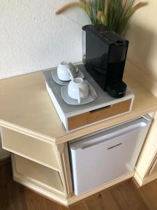 Kuchyň nebo kuchyňský kout v ubytování Apartment Goisernperle