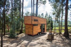 a tiny house in the middle of a forest at El Bosque de Paipa in Paipa