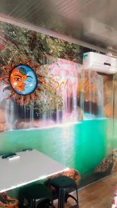 A piscina localizada em Morada Sol e Lua Container Guarda do Embaú com Ar condicionado ou nos arredores