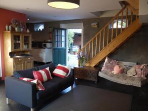 Posezení v ubytování Gîte de la Ferme Rose + 8 fotografií