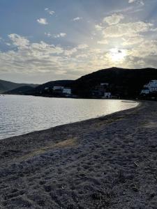 a view of the shore of a body of water at Patmos Villas in Grikos