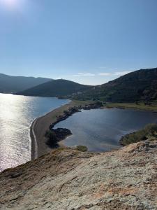 a view of a large body of water at Patmos Villas in Grikos