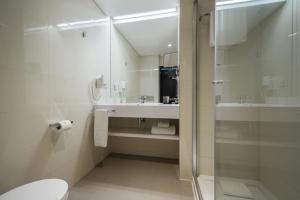 Phòng tắm tại Hotel Trópico