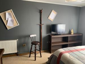 TV a/nebo společenská místnost v ubytování Hostal Boutique 180 Grados