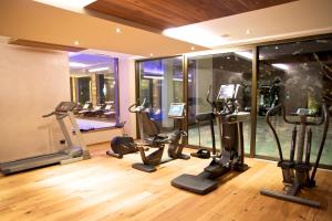 Fitness centrum a/nebo fitness zařízení v ubytování Residence Soel
