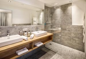 Koupelna v ubytování Familienhotel Hinteregger