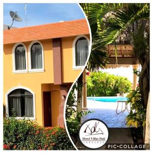 una imagen de una casa con piscina en Hotel Villas Dali Veracruz en Veracruz