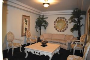 Istumisnurk majutusasutuses Hotel Frontiere Tijuana