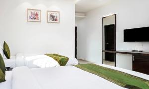 TV a/nebo společenská místnost v ubytování Treebo Hotel A1