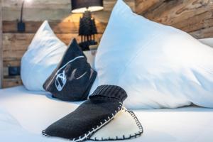 Letto o letti in una camera di Hotel Sonnberg