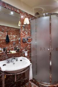 Koupelna v ubytování Hotel Bucintoro