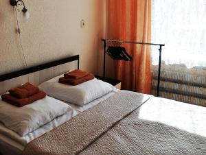 Кровать или кровати в номере Гостиница Беломорье