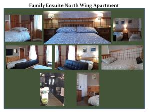 a collage of pictures of a room with a bed at Bannockburn Inn in Helmsdale