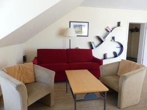 Posezení v ubytování Apartmenthaus Binzer Sterne Haus 1