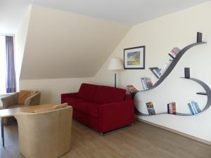 Posezení v ubytování Apartmenthaus Binzer Sterne Haus 1