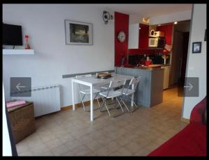Kuchyň nebo kuchyňský kout v ubytování Studio Residence Le Stella