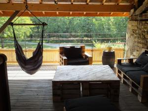 Posezení v ubytování Gîte Séchoir du Nan