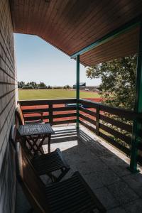 Balkón nebo terasa v ubytování Staadioni Hotel