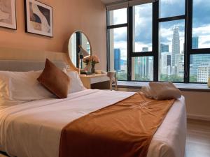 Ceylonz Lifestyle Suites @ Bukit Bintang房間的床