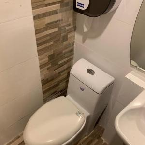 
A bathroom at A-One Inn
