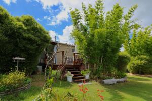 Valdora的住宿－Orchard Cottage - modern Australian Sunshine Coast holiday cottage on organic farm nr beach，相簿中的一張相片