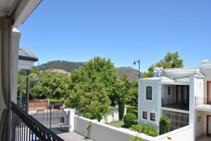 a view from the balcony of a house at Apartment Jourdan in Franschhoek