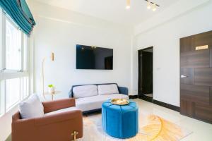 Een TV en/of entertainmentcenter bij 林居民宿
