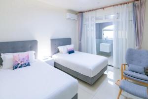 Een bed of bedden in een kamer bij 林居民宿