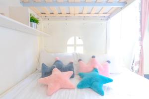 Een bed of bedden in een kamer bij 林居民宿