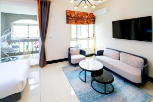 Een TV en/of entertainmentcenter bij 林居民宿
