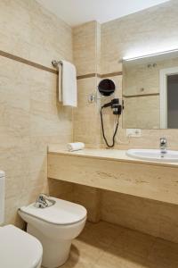 Koupelna v ubytování Hostal Arriazu