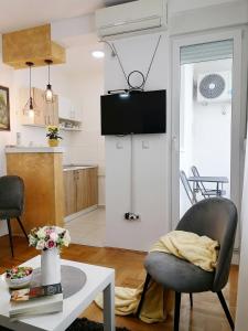 Kuhinja oz. manjša kuhinja v nastanitvi Apartman Mia