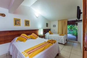 Voodi või voodid majutusasutuse Hotel Meson de Mita toas