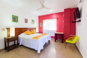 Voodi või voodid majutusasutuse Hotel Meson de Mita toas