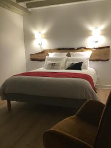 Postel nebo postele na pokoji v ubytování Ferme Boisquillon