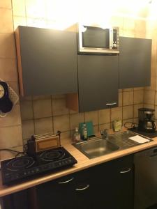 Küche/Küchenzeile in der Unterkunft Kleines Ferienhaus in Lauenburg