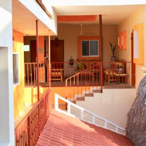 Rõdu või terrass majutusasutuses Hotel Meson de Mita