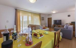 Televízia a/alebo spoločenská miestnosť v ubytovaní Apartman AS