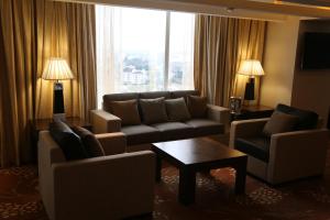 A seating area at Lagos Continental Hotel