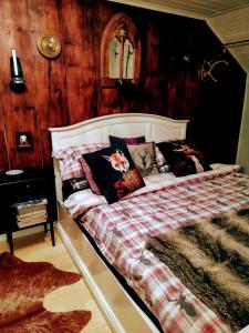 Katil atau katil-katil dalam bilik di Viinikan Tähti lemmikkiystävällinen kotimajoitus