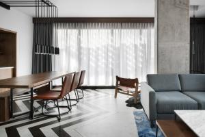 The Maven Hotel at Dairy Block的休息区