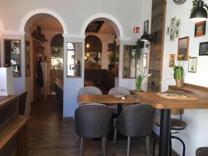 Posezení v ubytování Pension Wunderbar