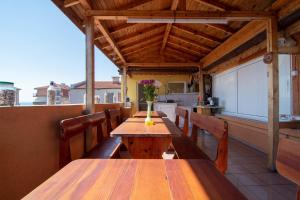 A balcony or terrace at Fener Guest House