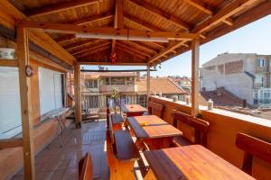 A balcony or terrace at Fener Guest House