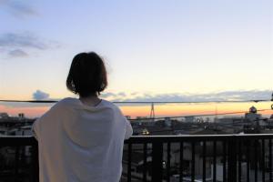 Svalir eða verönd á plat hostel keikyu haneda home