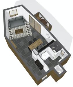 Plan de l'établissement Studio Primeveres - Centre village - AravisTour