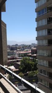 a view of a city from a building at Departamento Santiago Centro, Excelente ubicación in Santiago