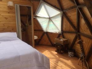 Postel nebo postele na pokoji v ubytování Glamping/BBQ Susa Cun