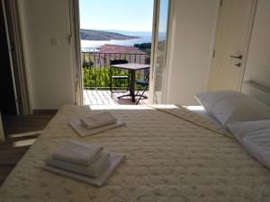 Кровать или кровати в номере Apartments Patalic